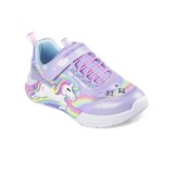 SKECHERS LIGHTED UNICORN BUNGEE & GORE SNEAKER 302298L-LVMT Colorful Image 1