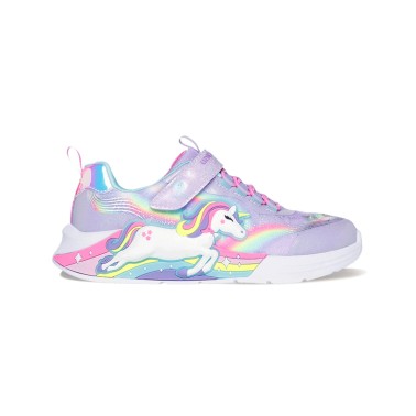 SKECHERS LIGHTED UNICORN BUNGEE & GORE SNEAKER 302298L-LVMT Colorful