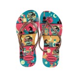 HAVAIANAS HAV. KIDS SLIM FASHION 4129934-7600 Colorful Image 
