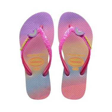 HAVAIANAS KIDS SLIM GLITTER TRENDY Ροζ
