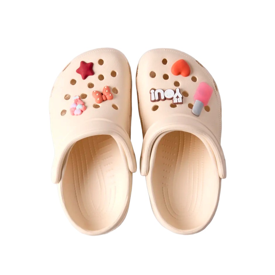 Kids' Sandals Ecru - Name It Nknfame Clogs