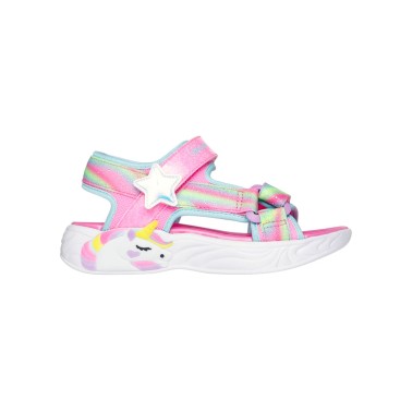 SKECHERS LIGHTED UNICORN DREAMS SANDAL 303107L-PKMT Pink