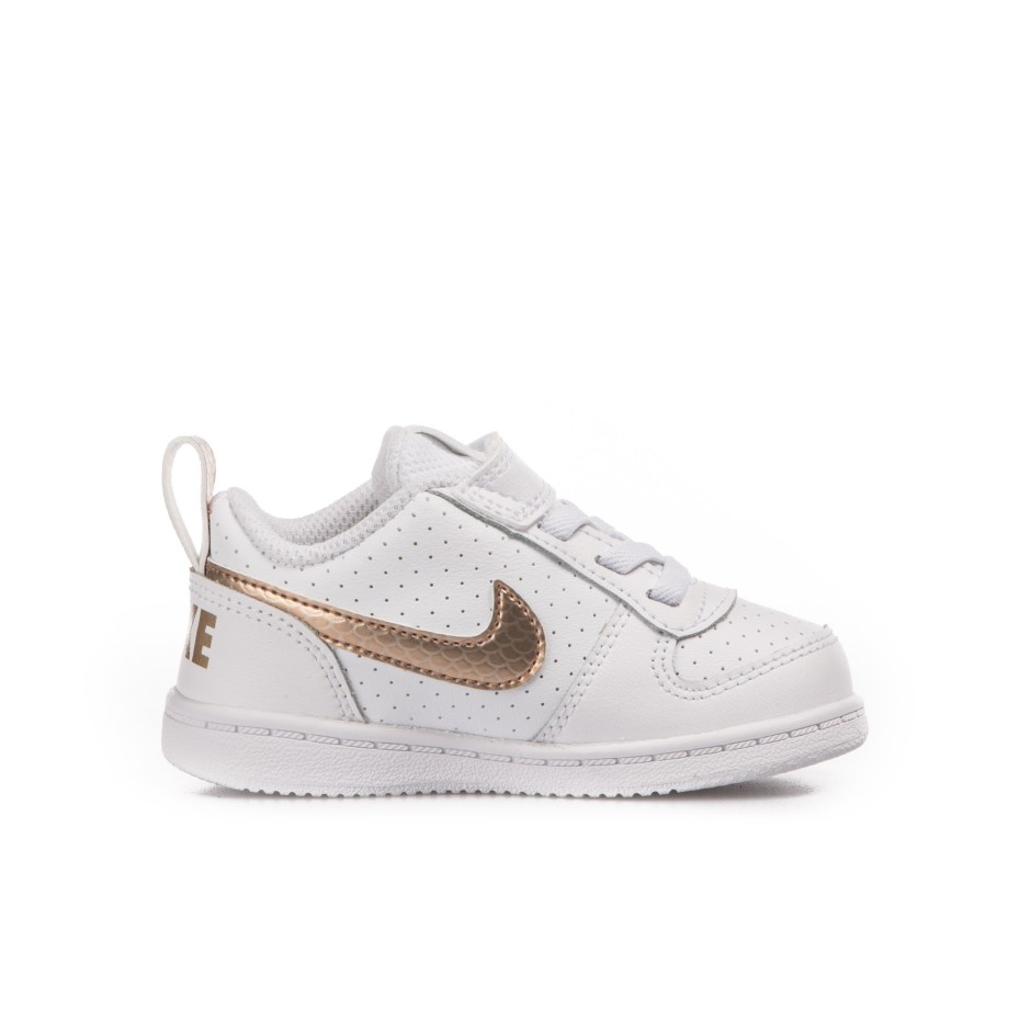nike court borough white gold