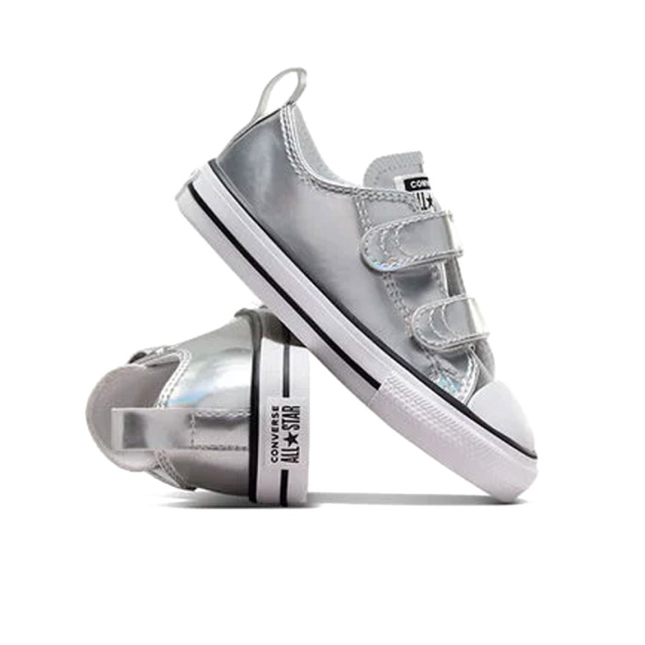 Βρεφικά Sneakers Ασημί - Converse Chuck Taylor All Star Metallic
