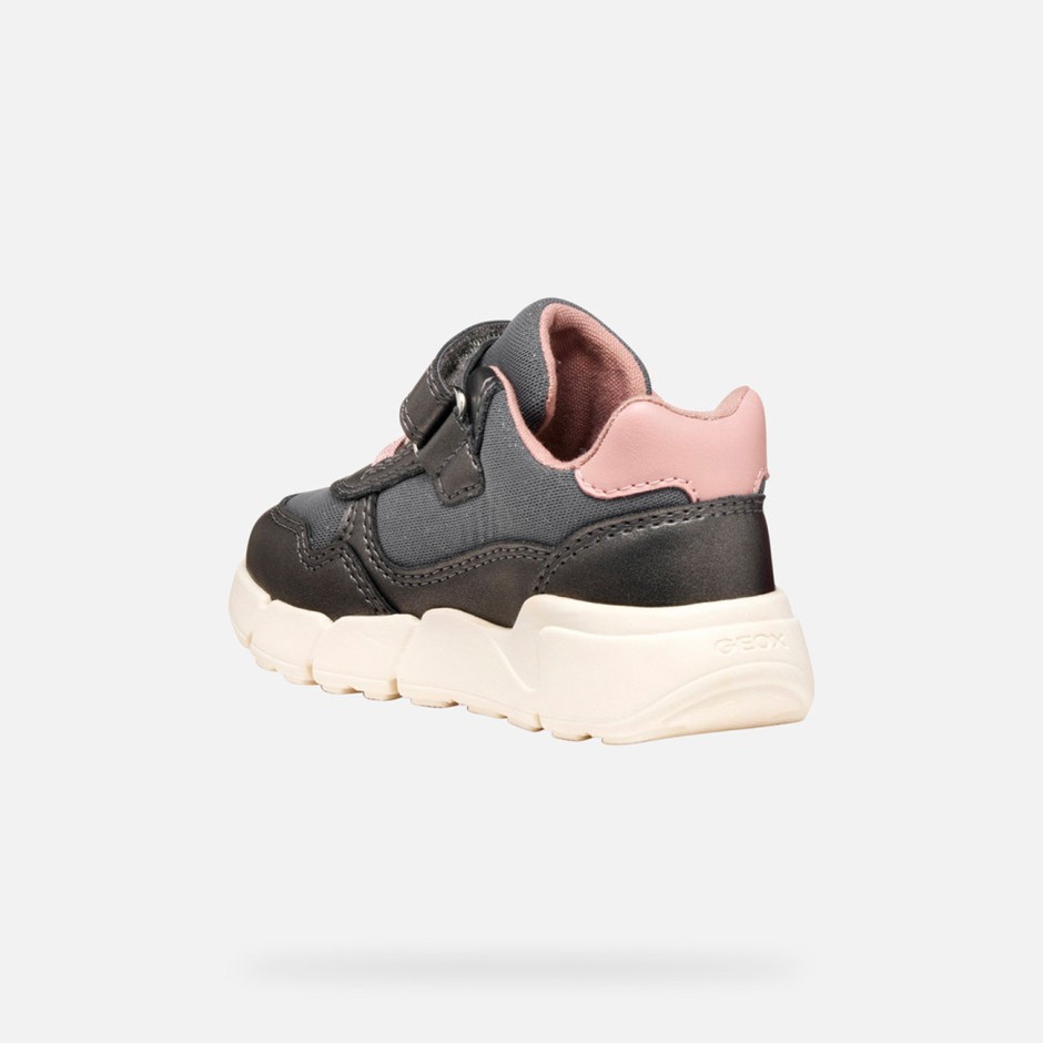 GEOX B FLEXYPER MINI GIRL B566NB0AJAS-C9F8W Coal