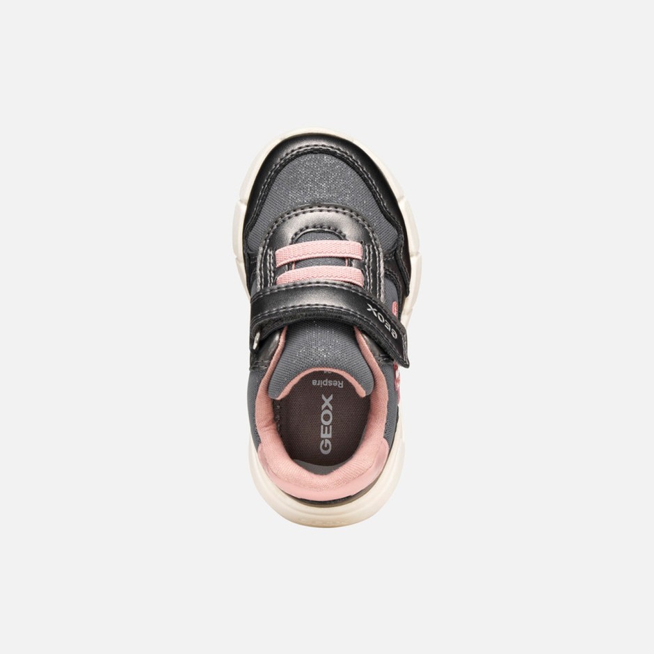GEOX B FLEXYPER MINI GIRL B566NB0AJAS-C9F8W Coal