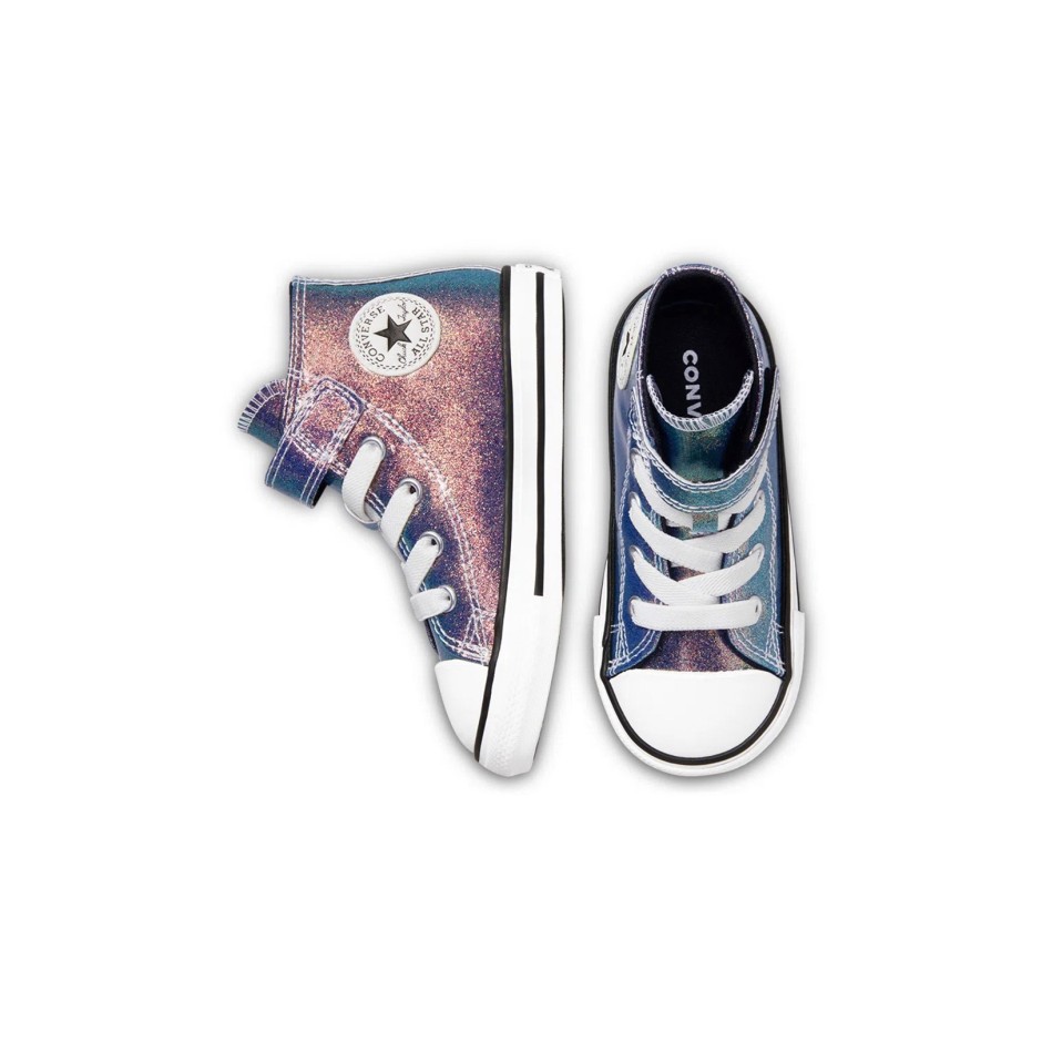 CONVERSE CHUCK TAYLOR ALL STAR IRIDESCENT GLITTER EASY-ON 771589C Colorful