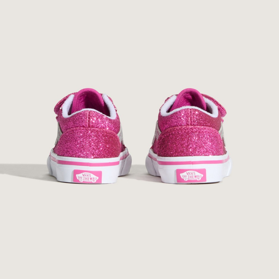 Βρεφικά Sneakers Ροζ - Vans Old Skool V Glitter