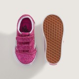 Βρεφικά Sneakers Ροζ - Vans Old Skool V Glitter Εικόνα 3
