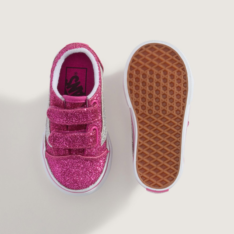 Βρεφικά Sneakers Ροζ - Vans Old Skool V Glitter