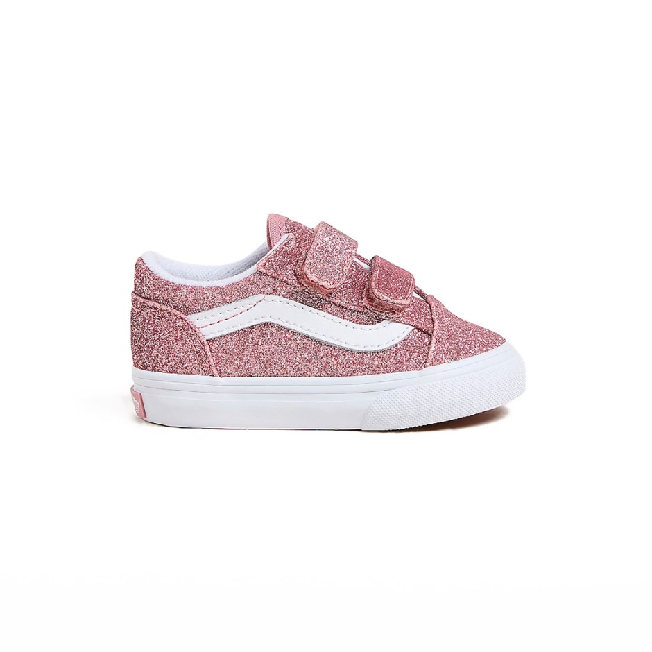 Βρεφικά Sneakers Ροζ - Vans Old Skool V Glitter