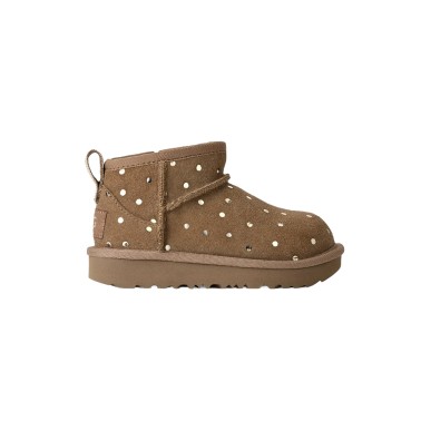 Βρεφικά Μποτάκια Καφέ - UGG Classic Ultra Mini Shiny Dots 