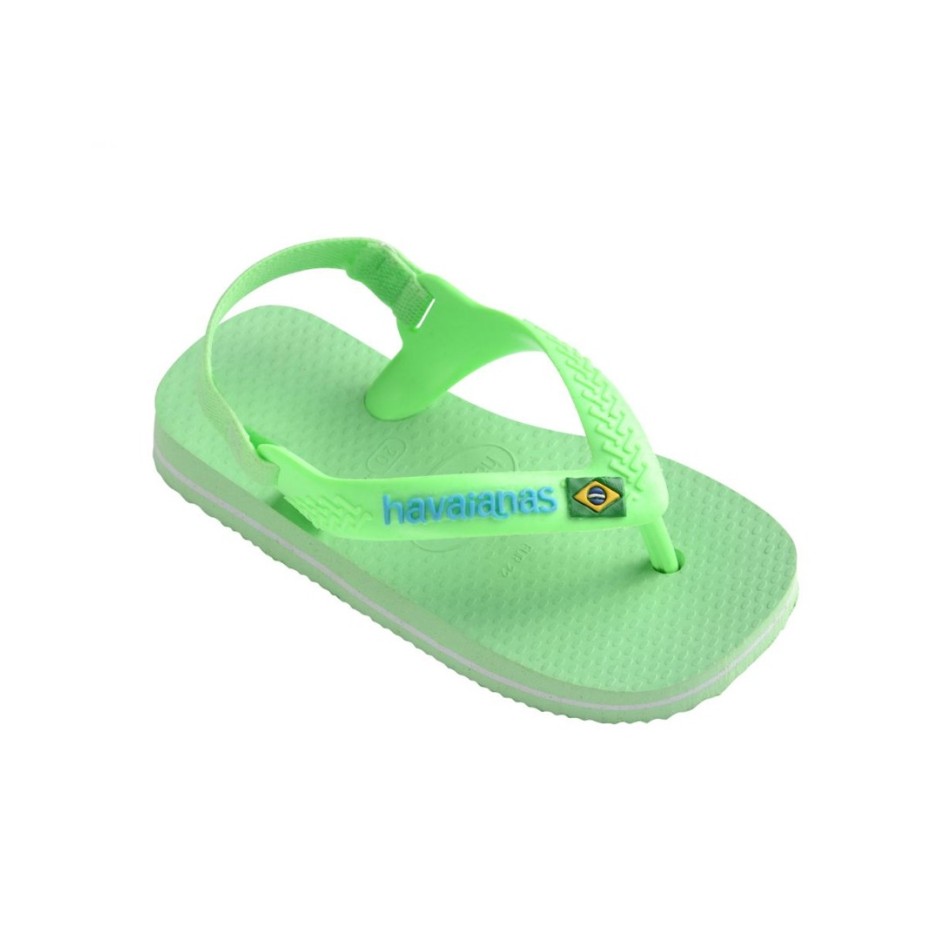 HAVAIANAS HAV. BABY BRASIL LOGO II 4140577-6617 Πράσινο