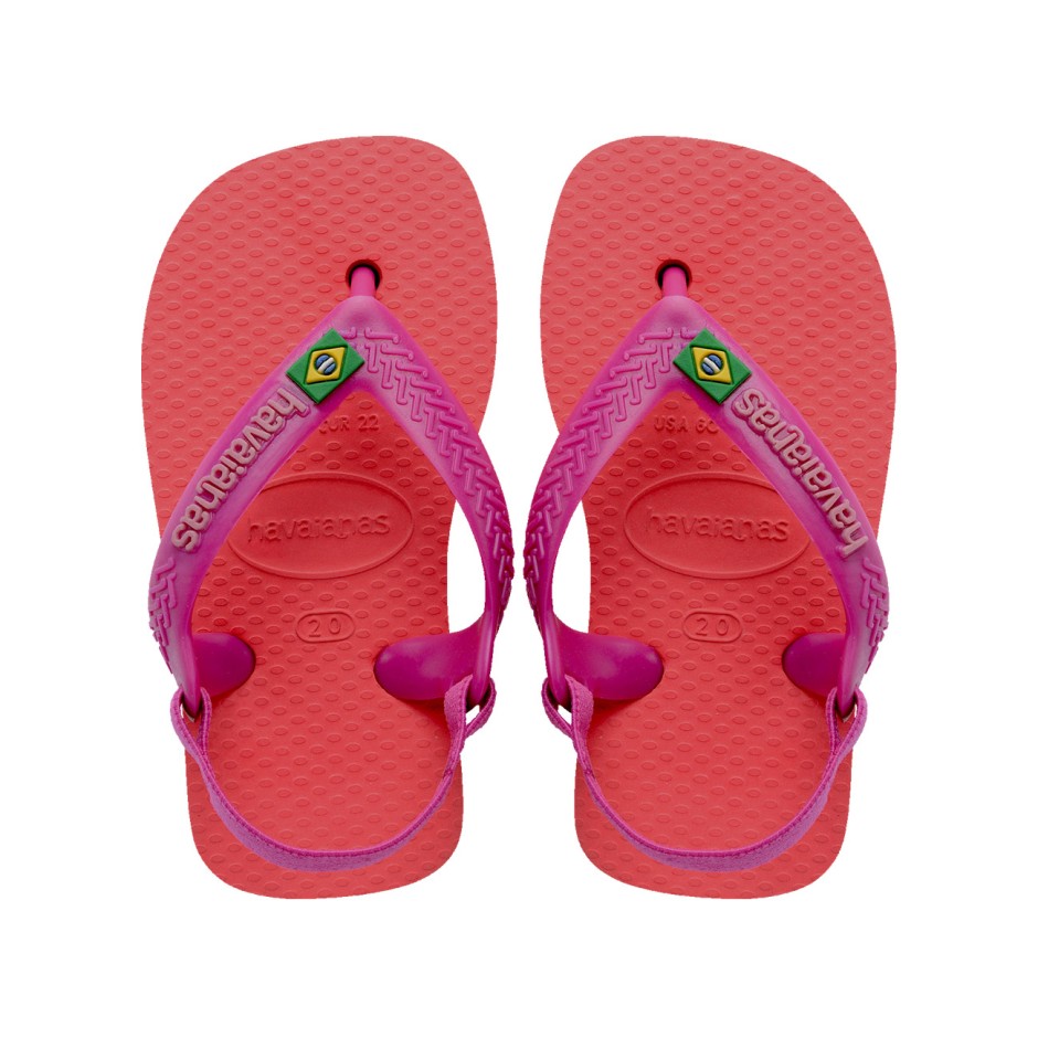 Βρεφικές Σαγιονάρες Κοραλί - Havaianas Baby Brasil Logo II