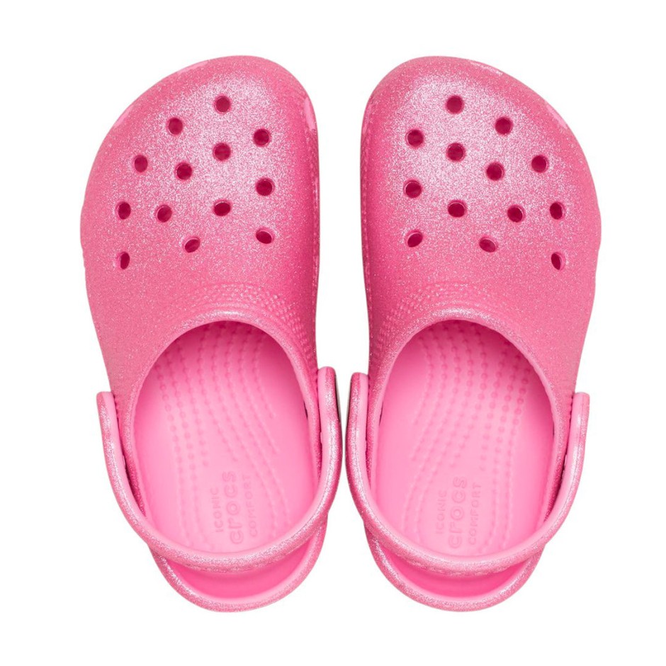 CROCS CLASSIC GLITTER CLOG T 206992-6XE Pink