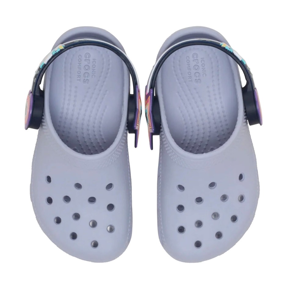 Baby Sandals Lilac - Crocs Classic Imagination Lights Backstrap Clog