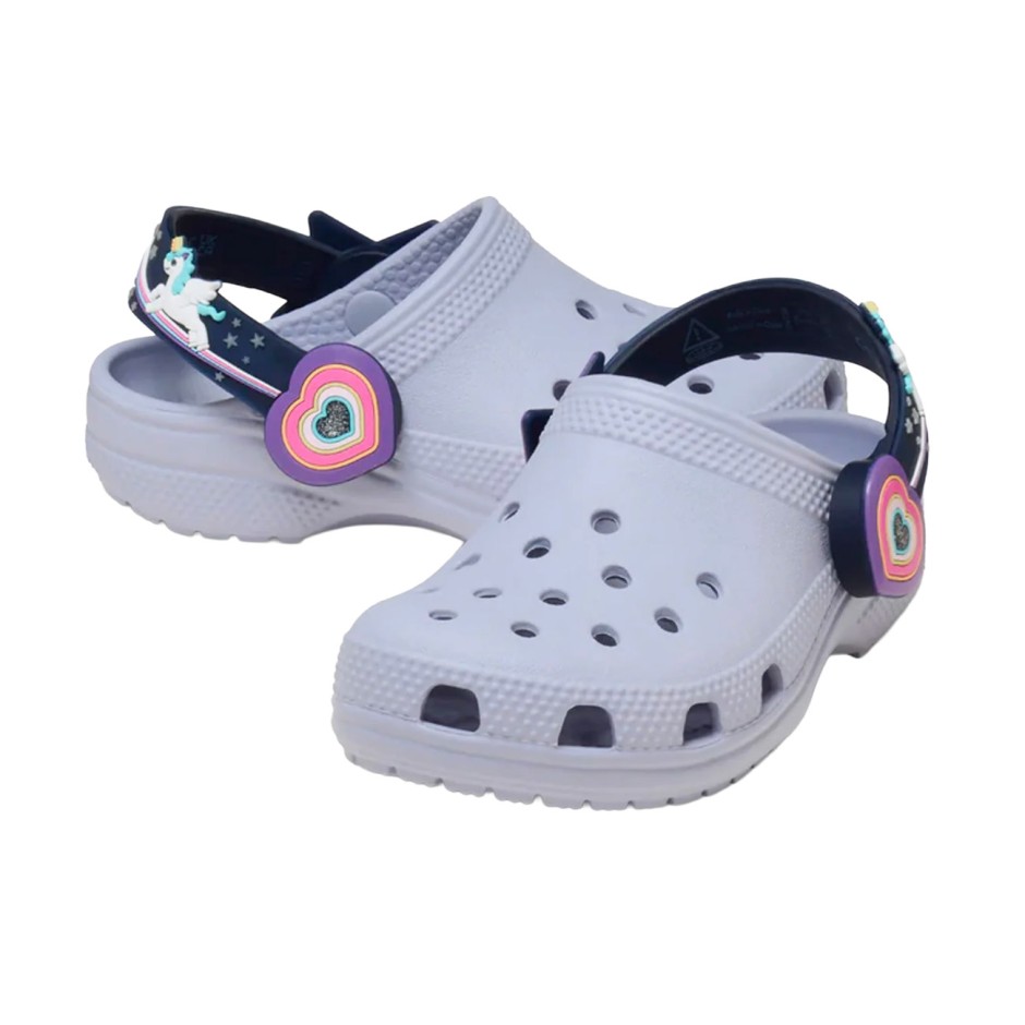 Baby Sandals Lilac - Crocs Classic Imagination Lights Backstrap Clog