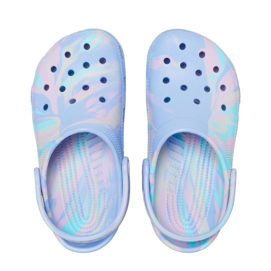 CROCS CLASSIC MARBLED CLOG TODDLER Μωβ