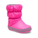CROCS WINTER PUFF BOOT KIDS 14613-6TR Fuchsia Image 0