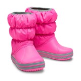 CROCS WINTER PUFF BOOT KIDS 14613-6TR Fuchsia Image 1