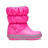 CROCS WINTER PUFF BOOT KIDS 14613-6TR Fuchsia Image 
