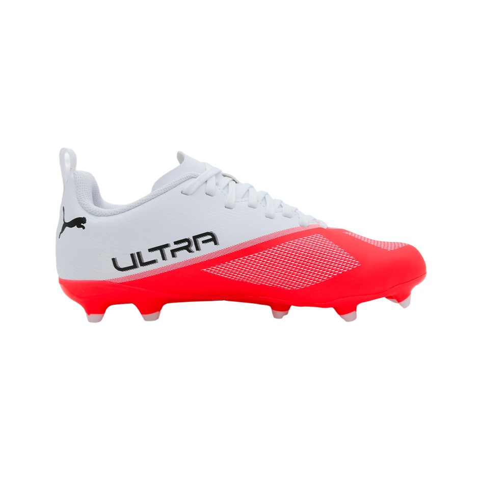 Kids' Football Shoes White - PUMA Ultra 7 Play FG/AG Jr