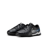 Nike Jr. Tiempo Legend 10 Academy TF Μαύρο - Εφηβικά Ποδοσφαιρικά Παπούτσια 