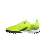 adidas Performance X GHOSTED.3 LACELESS TURF BOOTS FW6982 Lime