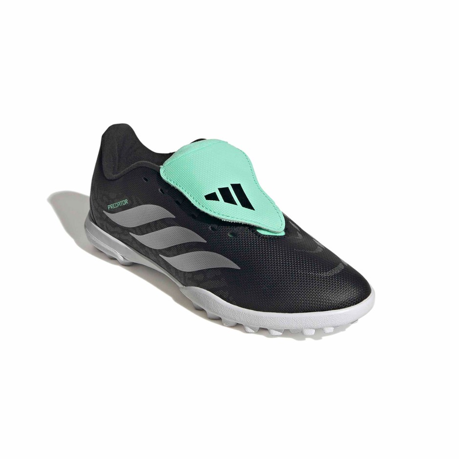 Kids' Football Shoes Black - adidas Performance Predator Club Fold-Over Tongue TF