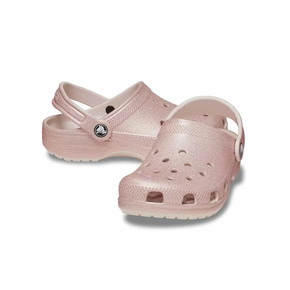 Παιδικά Σανδάλια Ροζ Χρυσό - Crocs Classic Glitter