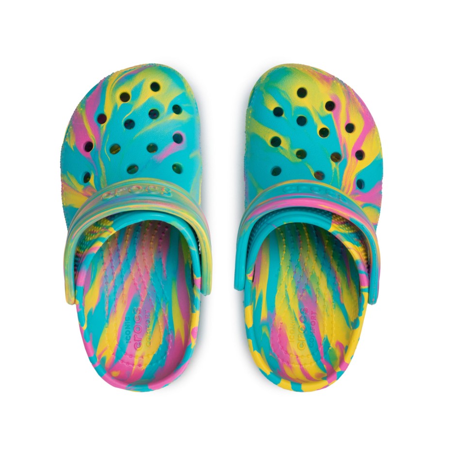 CROCS CLASSIC MARBLED CLOG T 207464-4SM Colorful