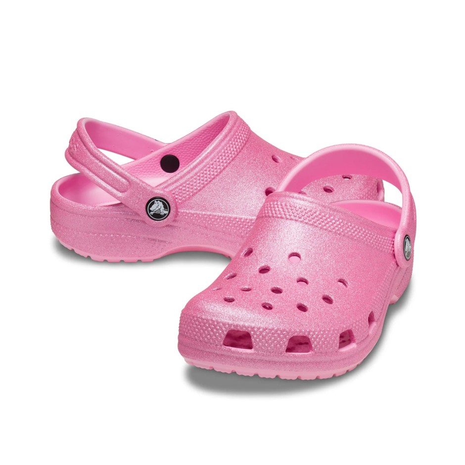 Παιδικά Σανδάλια Ροζ - Crocs Classic Glitter