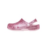 Παιδικά Σανδάλια Ροζ - Crocs Classic Chunky Glitter Clog Εικόνα 1