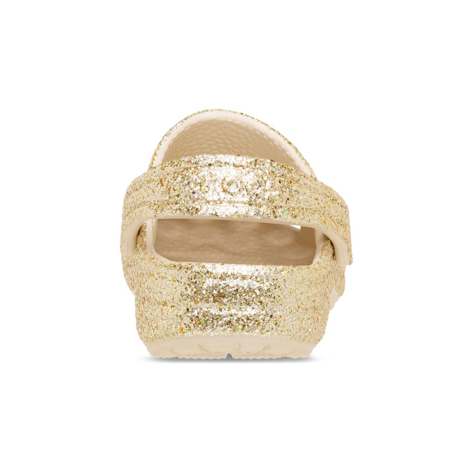 Παιδικά Σανδάλια Χρυσά - Crocs Classic Chunky Glitter Clog