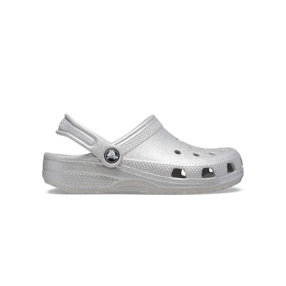 CROCS CLASSIC GLITTER CLOG K 206993-0IC Silver