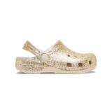 Παιδικά Σανδάλια Χρυσά - Crocs Classic Chunky Glitter Clog Εικόνα 