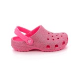CROCS CLASSIC GLITTER CLOG K 206993-669 PINK Image 