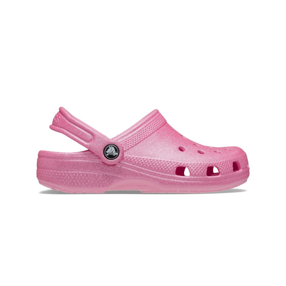 Παιδικά Σανδάλια Ροζ - Crocs Classic Glitter