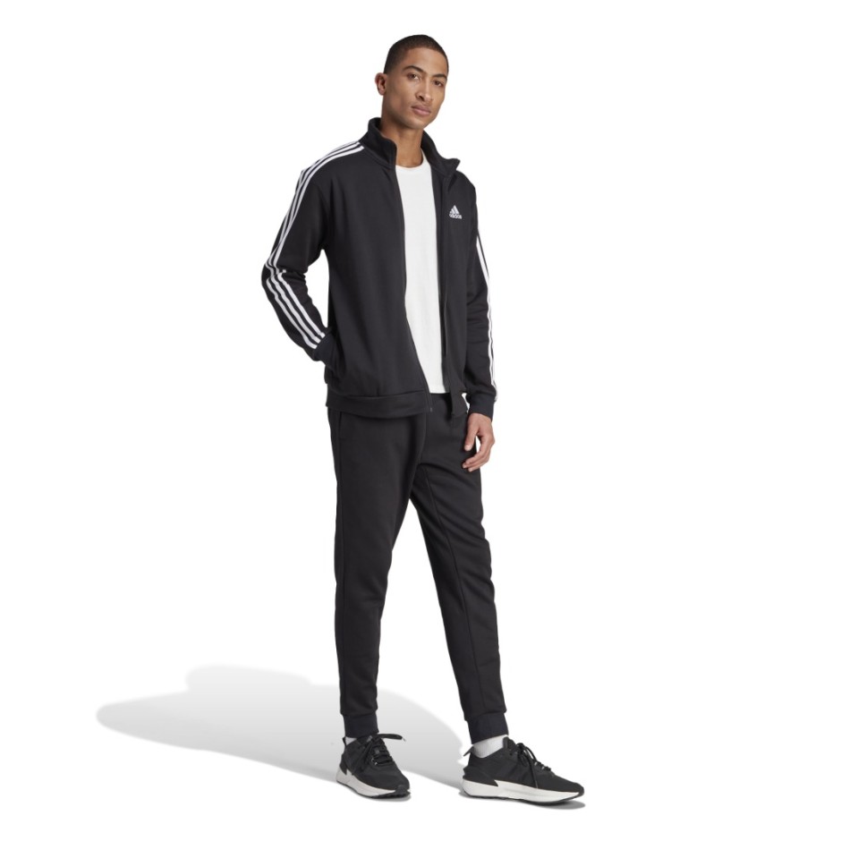 Ανδρικό Σετ Φόρμας Μαύρο - adidas Sportswear Basic 3-Stripes