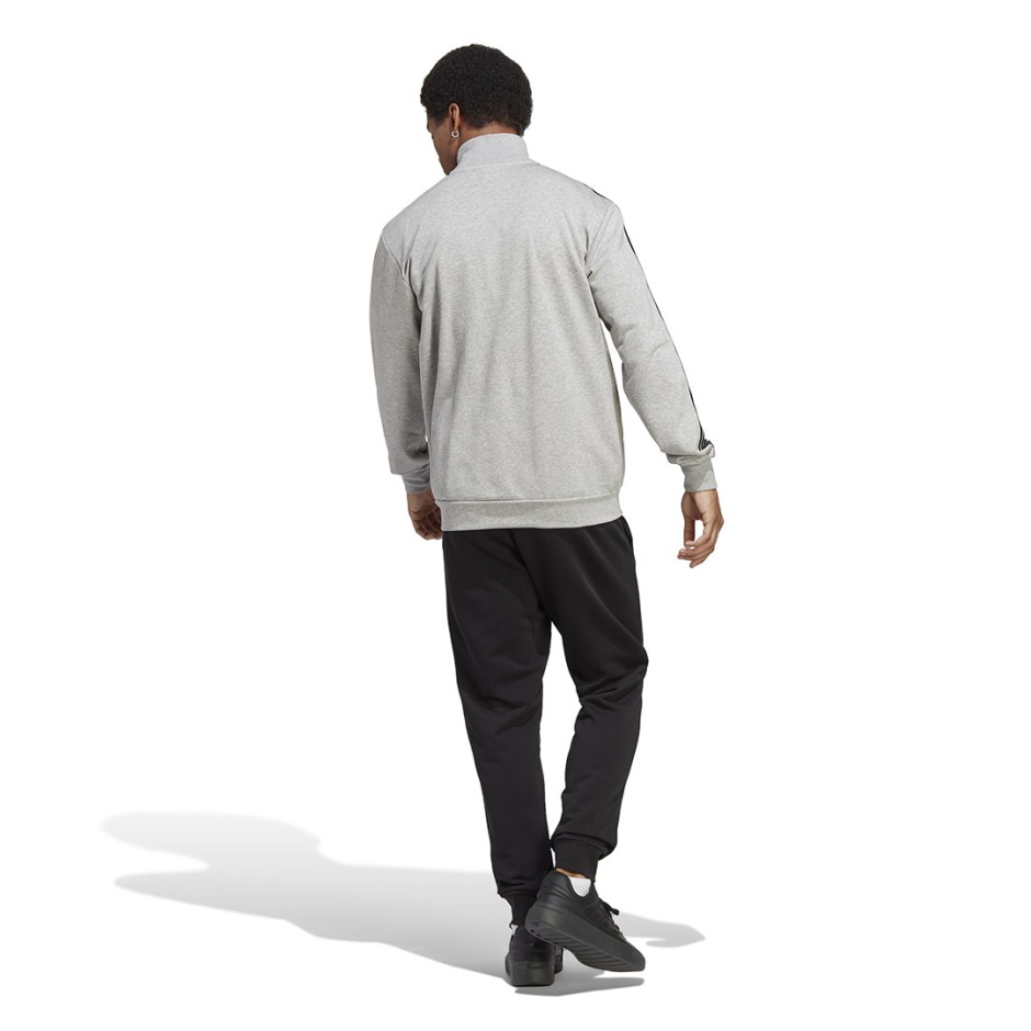 Ανδρικό Σετ Φόρμας Γκρι - adidas Sportswear 3-Stripes French Terry