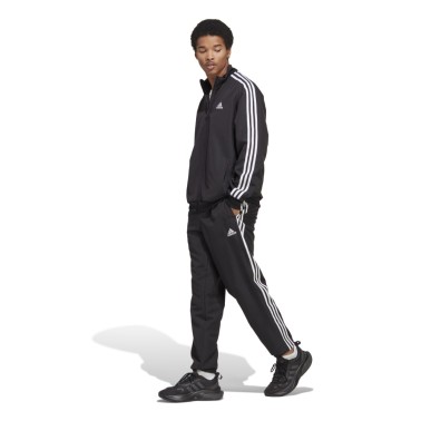Ανδρικό Σετ Φόρμας Μαύρο - adidas Sportswear 3-Stripes Woven