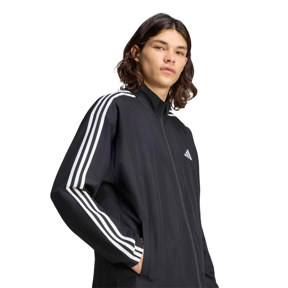 Men's Tracksuit Black - adidas Sportswear 3-Stripes Woven