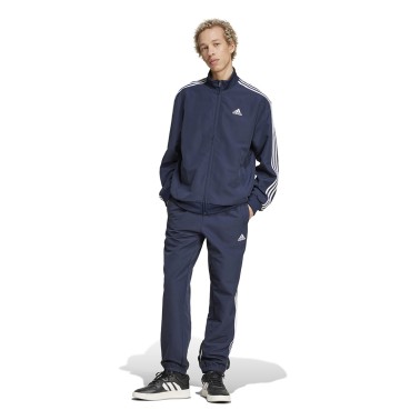 Ανδρικό Σετ Φόρμας Μπλε - adidas Sportswear 3-Stripes Woven