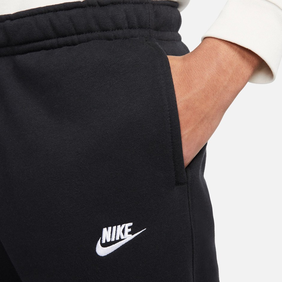 Ανδρικό Παντελόνι Φόρμα Μαύρο - Nike Sportswear Club Fleece 
