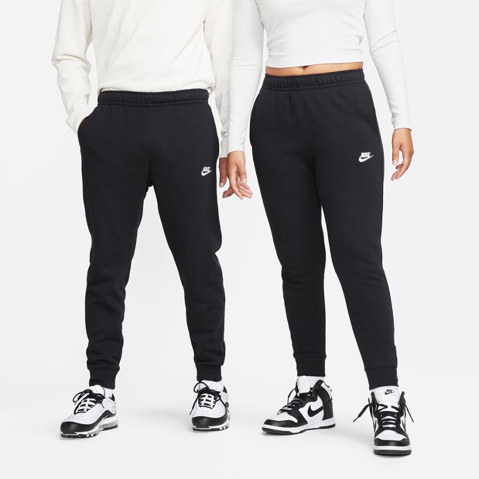 Ανδρικό Παντελόνι Φόρμα Μαύρο - Nike Sportswear Club Fleece 