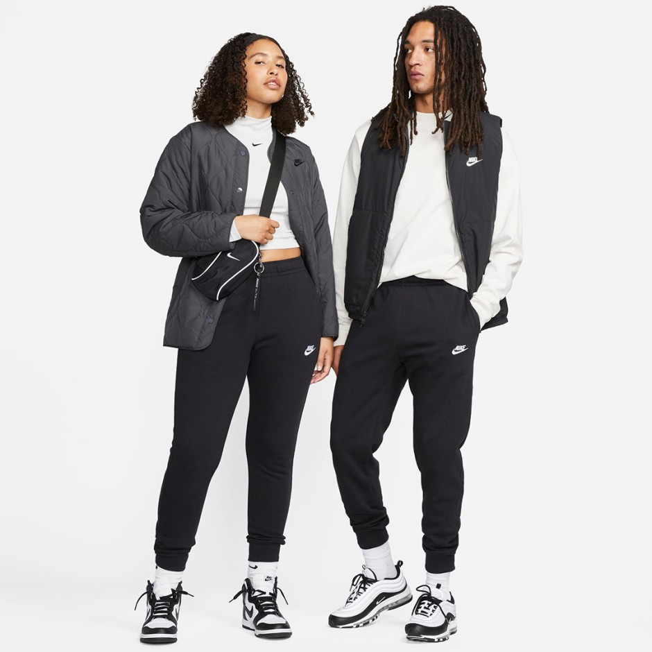 Ανδρικό Παντελόνι Φόρμα Μαύρο - Nike Sportswear Club Fleece 