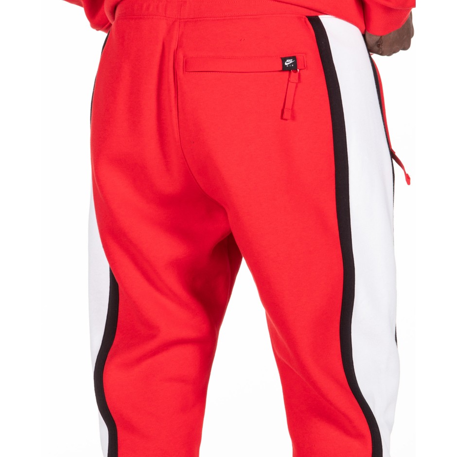 NIKE AIR MEN S FLEECE TROUSERS BV5147 657 Red Zakcret.gr