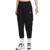 NIKE SPORTSWEAR ESSENTIALS WOMEN'S CURVE WOVEN HIGH-RISE TROUSERS DD5983-010 Black Image 