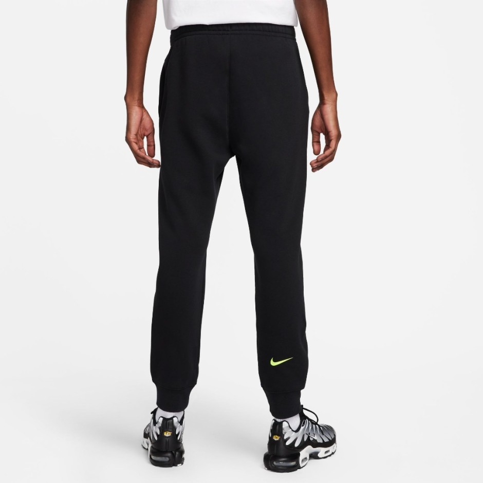 Nike Sportswear Μαύρο - Ανδρικό Παντελόνι Φόρμα Με Λάστιχο
