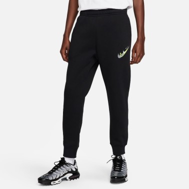Nike Sportswear Μαύρο - Ανδρικό Παντελόνι Φόρμα Με Λάστιχο